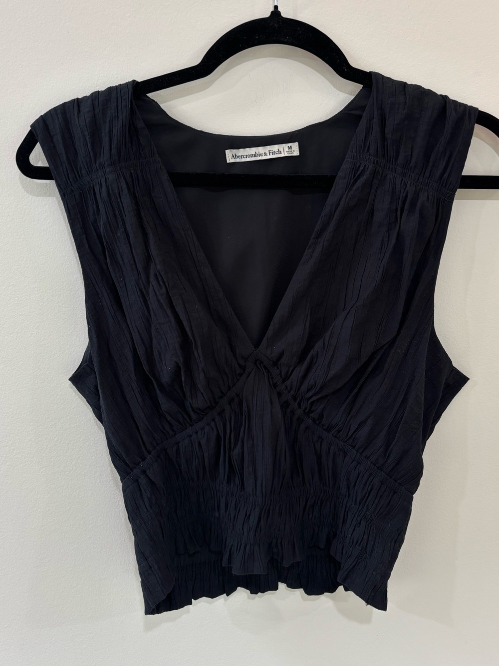 Abercrombie & Fitch V-neck Smoked Waist Tank